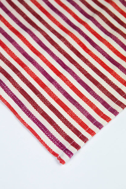 Elina Striped Dinner Napkins, Set of 4